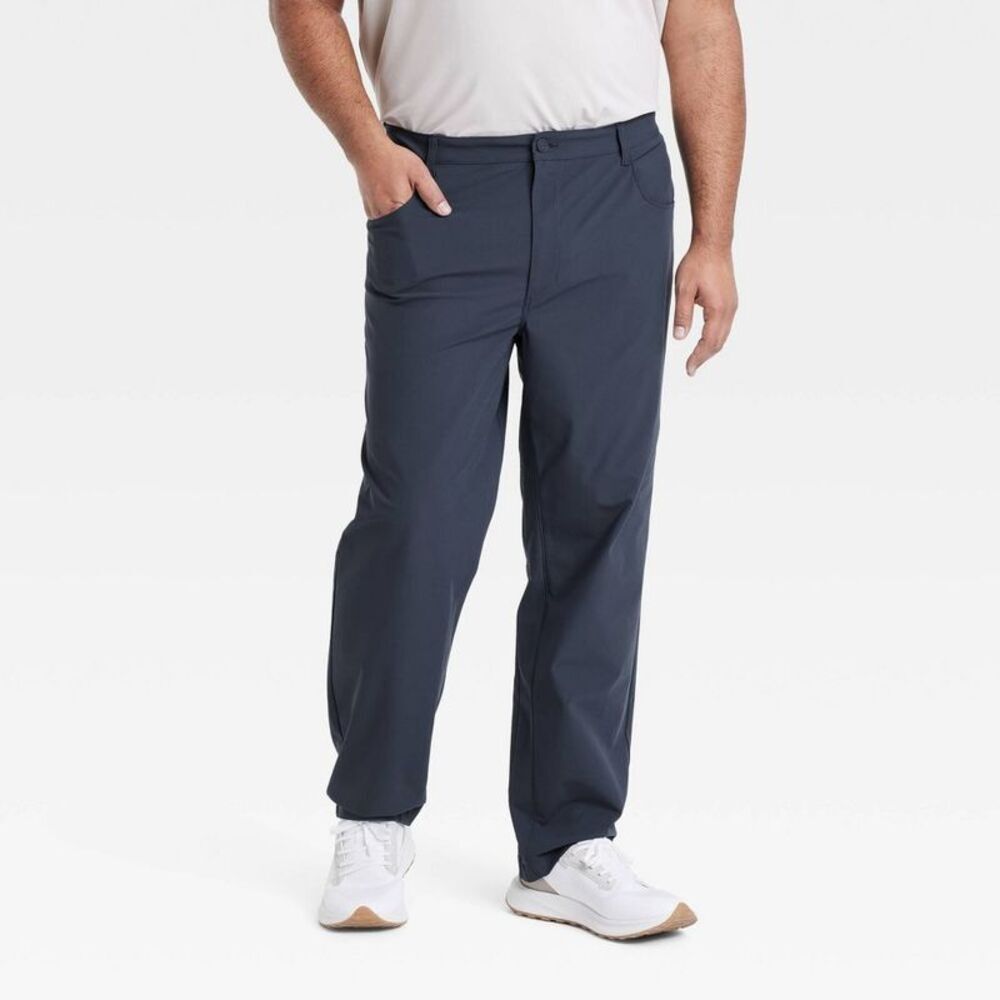 Men's 360 Lifestyle Big Relaxed Fit 5-Pocket Pants - Blue 36x34 - Picture 1 of 4